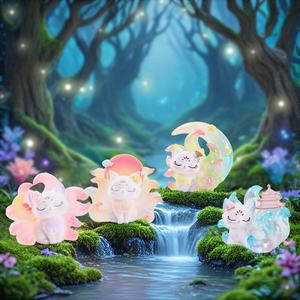 Mini figurine Tu Shan Renard à neuf queues authentique, boîte mystère, en PVC, ornements mignons, style dessin animé, mythologie nationale, fait main, cadeau d'anniversaire - Product Image 5