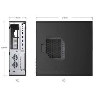 Boîtier TFX Boîtier <span class=keywords><strong>Micro</strong></span> <span class=keywords><strong>ATX</strong></span> Double Port USB 3.0 Type C, Lecteur de carte en option Tour <span class=keywords><strong>PC</strong></span> Mini boîtier <span class=keywords><strong>PC</strong></span> Panneau de bande RVB - Product Image 5