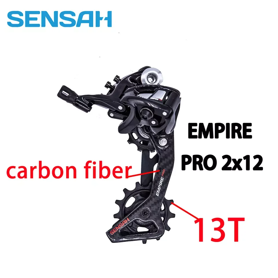 SENSAH EMPIRE PRO 2x12 Speed Carbon Fiber Shift Derailleur