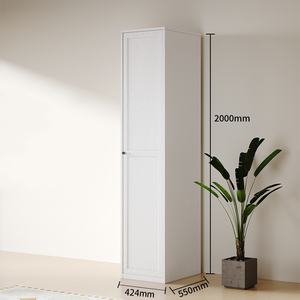 Armoire en acier à 4 portes pour chambre à coucher <span class=keywords><strong>avec</strong></span> étagères intérieures et cintre Mobilier de bureau <span class=keywords><strong>avec</strong></span> fonction de rangement - Product Image 4