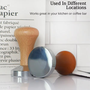 Deriectly Sale 1PCS Tolvas Máquina de molinillo 51/53/58MM Expressed Coffee Tamper Wood Tamper Para <span class=keywords><strong>Handpresso</strong></span> Martillo Cafe - Product Image 5