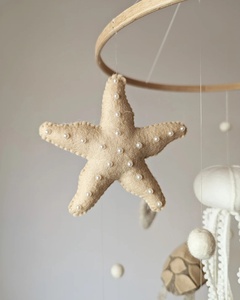 Meilleur vendeur mobile neutre en feutre d'océan pour bébé décor de <span class=keywords><strong>pépinière</strong></span> sur le thème de la mer avec méduse pieuvre <span class=keywords><strong>dauphin</strong></span> vie marine cadeau pour bébé lit bébé mobile - Product Image 6