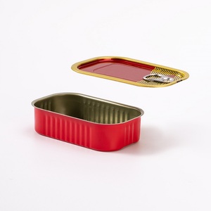 Thực phẩm phân loại tinplate hai mảnh dễ dàng mở hình chữ nhật rỗng SARDiNE lon thiếc cho đóng hộp Cá - Product Image 6