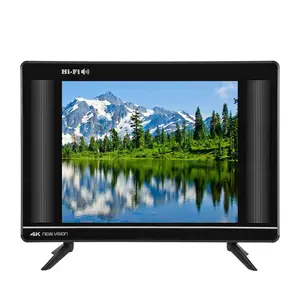 OEM fabrika doğrudan 15/17/19 inç sertleştirilmiş cam. DC 12V HDTV. Güneş enerjili 12V TV. Pil 12V. Geminin 12V TV