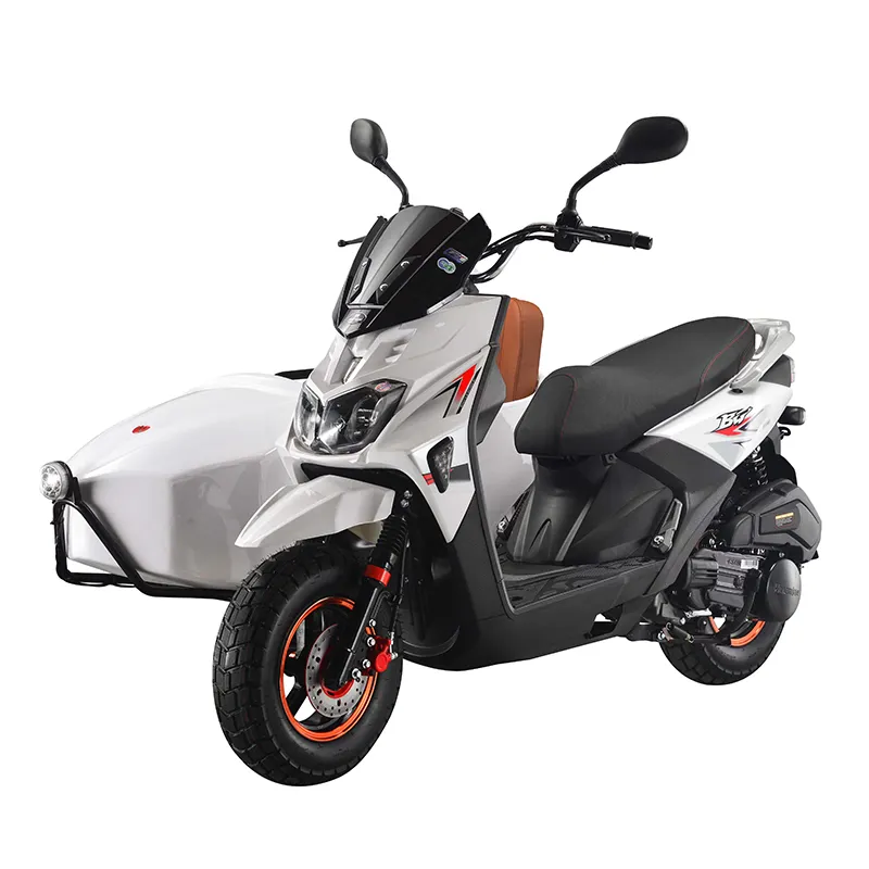 Groothandel Fabriek Direct Snelle Mobiliteit Motorfiets Driewielige 125cc Scooter Gas Driewieler Zijauto