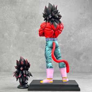 Figurines de manga de dessin animé de 30 cm, statues DRAGON <span class=keywords><strong>BAII</strong></span>, deux têtes interchangeables, Super Saiyan 4 Vegeta, modèle de jouet, cadeaux, figurine d'anime en PVC - Product Image 3