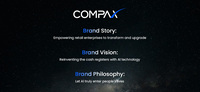 Etiqueta Digital para Estantes COMPAX con Conexión Bluetooth BLE, Pantalla de Tinta Electrónica de 9.7 Pulgadas y 4 Colores, ESL IP65 de Bajo Consumo, para Interiores, Basada en la Nube