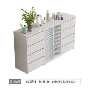 Nail Art Display Cabinet Wall-mounted Storage <b>Unit</b> with Color Board <b>Side</b> and Floor Cabinets for Nail Polish - Product Image 5