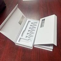 Boîte cadeau en carton rigide avec couvercle magnétique personnalisé, emballages en papier, boîtes vides pour cartouches de 1 ml, stylo à batterie magnétique, boîte rigide magnétique, emballage de cartouches