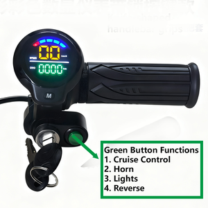 Xe đạp điện hiển thị 36V 48V 60V + ga + Khóa bàn đạp gia tốc MTB tay lái với nút cài đặt - Product Image 5