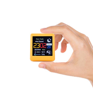 Smart Desktop Electronic <b>Clock</b> Square Wifi Weather Station <b>Digital</b> Ornament With Temperature Humidity Display - Product Image 2
