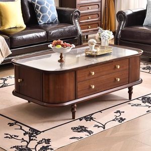Armadietto francese della credenza del tavolino di stoccaggio della doppia porta per il salotto di casa; Tavolino americano dell'appartamento piccolo. - Product Image 5