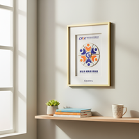 Boîte de présentation en bois pour médailles, cadre à ombre pour badges, pièces commémoratives, épingles de collection, vitrine en verre, décoration murale ou de bureau