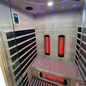 4 kişi kapalı uzak kızılötesi Sauna odası ev kırmızı ışık tedavisi ile kuru Sauna ev - Product Image 6