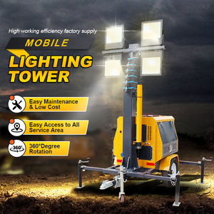 Outdoor Telescopic Mast Mobile Trailer Genset Portable LED <strong>Lamps</strong> Light <strong>Tower</strong> - Product Image 5