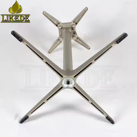 Base de table pliante extérieure en aluminium Support de meuble de restaurant café pliable et durable