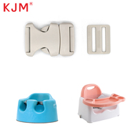 KJM-Ceinture de sécurité pour bébé en plastique de 25mm avec anneau en D, boucles tri-glissantes, fermoir à crochet ajustable