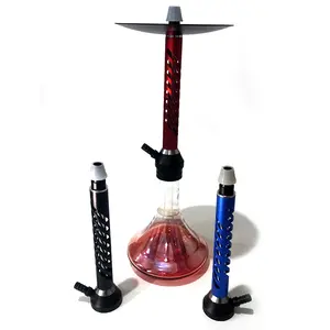  Nuovo stile Stock narghilè Shisha scava fuori colonna di fumo alluminio centrale per barra di fumo grande narghilè fumo Shisha strumento confezione regalo