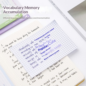 Extended <b>Sticky</b> <b>Notes</b> Expandable <b>Note</b> Pads Minimalist Ins Self Adhesive Memo Labels For Exam Student Study - Product Image 2