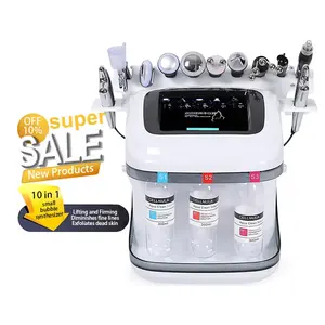 10 En 1 Corea Aqua Peeling Machine Hydro Oxygen Facial Diamond Dermabrasion Machine para uso doméstico