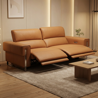 Luxuriöses Doppel-Elektrisches Liegesofa 2-Sitzer Elektrisch Verstellbares Sofa Stilvolles Design Komfortabler Sitz für Wohnzimmer Villa