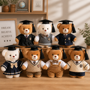 Set di 7 Orsacchiotti di Peluche per Laurea con Tocco e Abiti Accademici, Ideale come Regalo per Cerimonie e Ricordo - Product Image 2