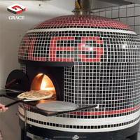 Four à pizza rotatif automatique commercial, électrique et à gaz, pour pizzerias et boulangeries, pour le maïs, les noix et le soja