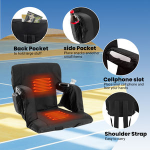 सूरजमुखी SFY2990-8 पोर्टेबल गर्म स्टेडियम की कुर्सी पर लेनिंग आर्मरेस्ट 6 समायोज्य तह तह बाहरी कुर्सियां के लिए - Product Image 4