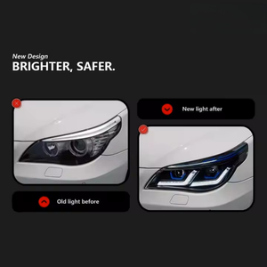 Auto-Y para <span class=keywords><strong>BMW</strong></span> E60 LED faros lente de proyector para 525i 530i 535i modelos accesorios de coche con temperatura de Color 6000K - Product Image 6