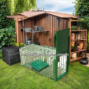 Piège à animaux vivants en métal pliable pour usage agricole pour capturer les écureuils, les renards, les lapins et les rats, haute performance et emballé en boîte - Product Image 6