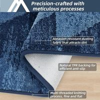 Zones à forte circulation Tapis d'entrée en polyester absorbant antidérapant Dirt Trapper 20 "x 32" Tapis de porte lavable pour chien pour porte avant arrière