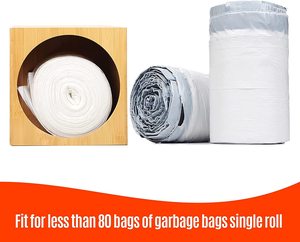 Treo bằng gỗ Thùng rác chủ tre Thùng rác có thể túi Organizer Dispenser - Product Image 6