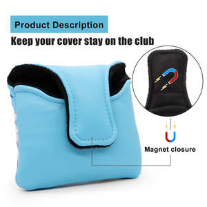 Custom Design Personalized Golf Headcover Putter Magnetic Golf Mallet Putter <b>Head</b> <b>Cover</b> - Product Image 3