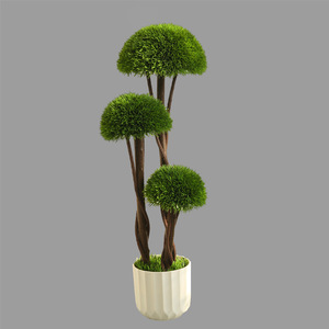 3Ft Garden Supplies <b>Plastic</b> UV Protected Faux Real Topiary Green Plant Bonsai Artificial <b>Tree</b> Potted for Garden Door Decor - Product Image 6