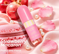 KOSY MOSY Brume Corporelle Écologique Luxueuse et Mignonne Macaron Fraise 90ml Parfum Longue Durée Doux Fruité Jasmin Floral