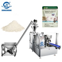 Remplisseur automatique de sachets debout préfabriqués scellant l'emballage d'épices alimentaires Mylar sac amande soja poudre Machine de remplissage