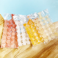 Sacs en plastique pour glaçons, emballage en plastique pour congélateur, auto-scellants, jetables, personnalisés, 3x6 cubes, LDPE