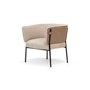 <span class=keywords><strong>Chaise</strong></span> de salon en cuir, fauteuil de loisirs design de luxe italien pour villa - Product Image 1