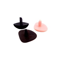 Nez d'animaux floqués triangulaires, nez d'ours et de lapin en peluche, accessoires de bricolage pour la fabrication de poupées en peluche et de jouets faits main
