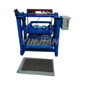 Machine semi-automatique de fabrication de briques à blocs creux en ciment pour usines de briques/moules remplaçables