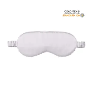Masque oculaire en soie mûre 100%, vente en gros, accessoire de luxe de haute qualité pour dormir, protège la nuit