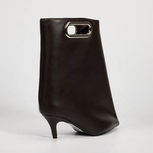 WETKISS 2026 Trendy Shoes <strong>Kitten</strong> <strong>Heels</strong> Ladies Booties Mature Women Sexy Pointed Toe Bag <strong>Boots</strong> Plain PU <strong>Ankle</strong> <strong>Boots</strong> for Wholesale - Product Image 3