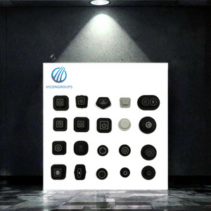 Clavier et boutons en métal moulés par injection personnalisés, IP67, avec anneau LED lumineux, 1NO, pour interrupteur à membrane, moulage par injection sur mesure - Product Image 3