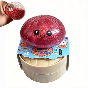 Juguete antiestrés de simulación de dumpling arcoíris, de rebote lento, con diseño de dibujos animados, para apretar y aliviar el estrés - Product Image 5