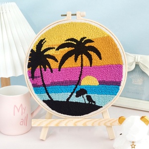 ชุดงานฝีมือปักผ้าฝ้ายด้วยเข็มเจาะแบบ DIY - ปรับแต่งได้เองและเหมาะสำหรับผู้เริ่มต้น - Product Image 1