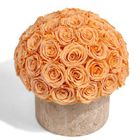 Nouvelles idées de produits en gros : Fleur éternelle préservée, rose immortelle longue durée dans une boîte en marbre – Cadeau Fête des Mères