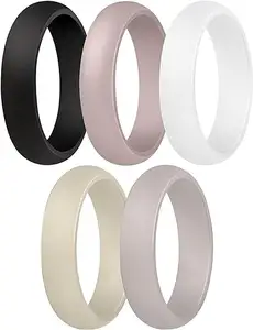 Hot Sale Women Silicone Wedding Ring Rubber Wedding Band