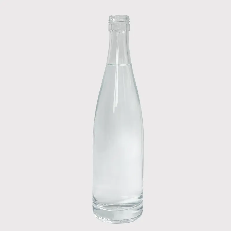 Factory Price crystal empty clear liquor juice water wine 520ml glass bottles vodka