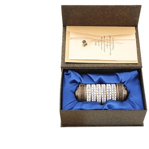 Birthday Valentine Gift Box Cylinder Lockbox Da Vinci Code