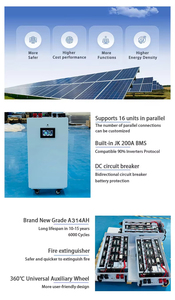 Sistema de Energía Solar de 51.2V 16kwh, Batería de Litio Ferrofosfato de 314Ah, Sistema de Alimentación Ininterrumpida (UPS) para Almacenamiento de Energía en el Hogar - Product Image 4